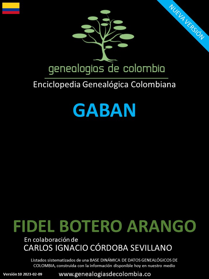 Este libro incluye el apellido Gabán