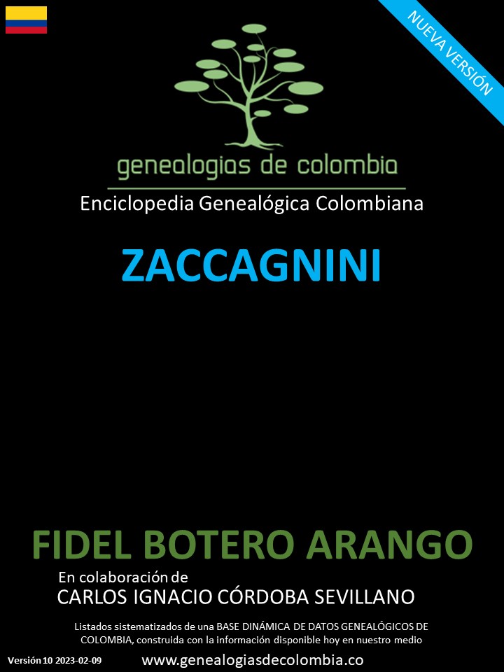 Este libro incluye el apellido Zaccagnini