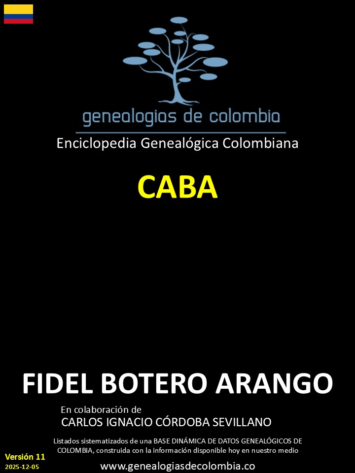 Este libro incluye el apellido Caba