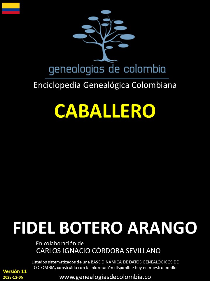 Este libro incluye el apellido Caballero