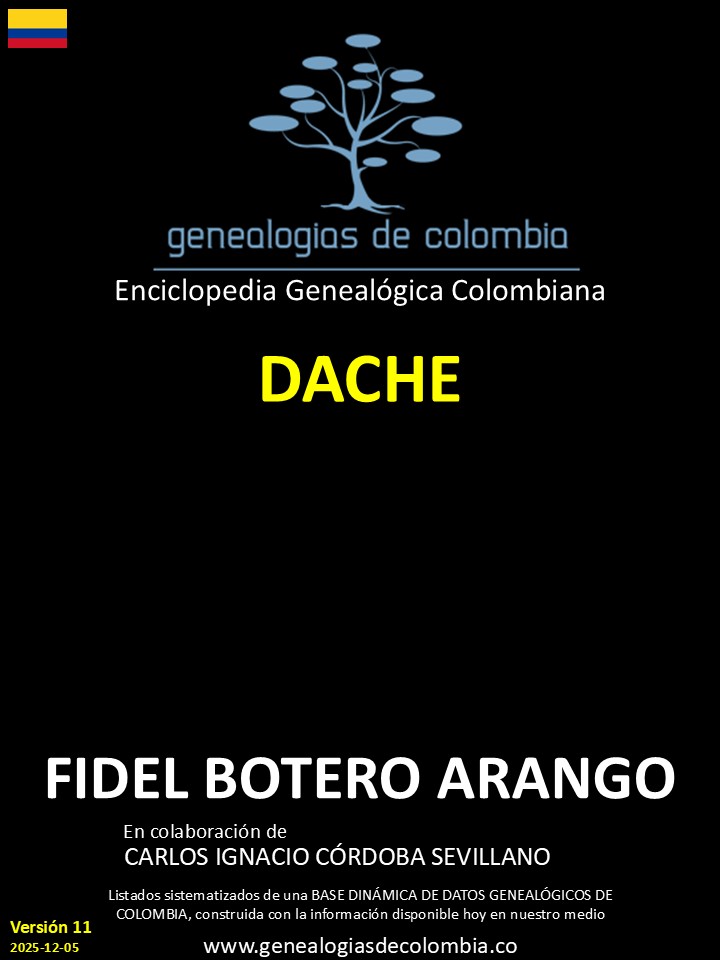 Este libro incluye el apellido Dache