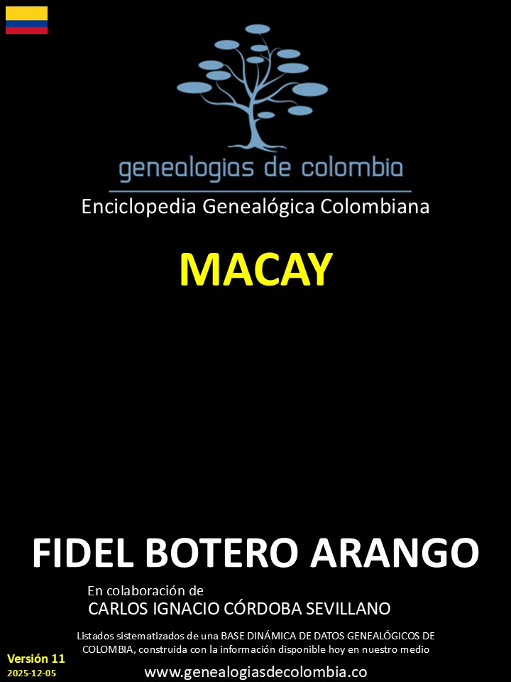 Este libro incluye el apellido Macay