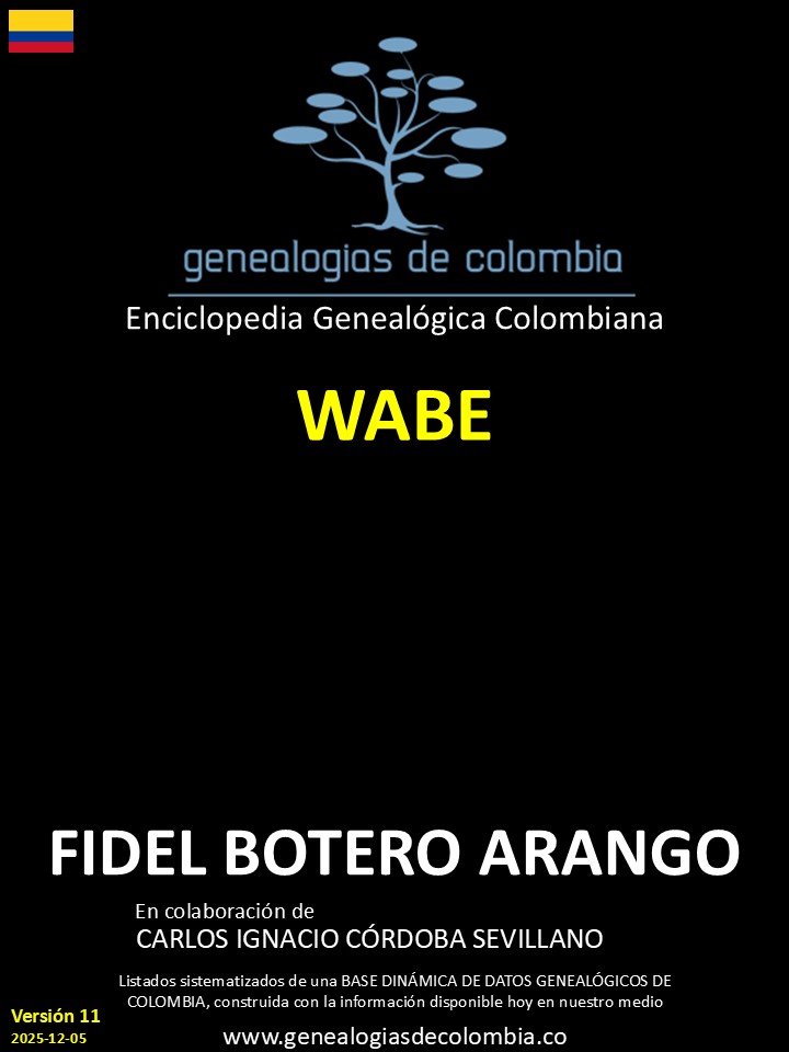 Este libro incluye el apellido Wabe
