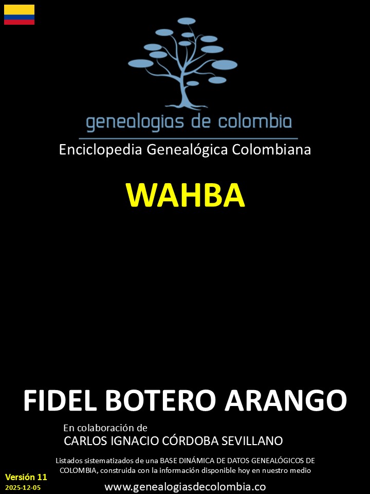 Este libro incluye el apellido Wahba