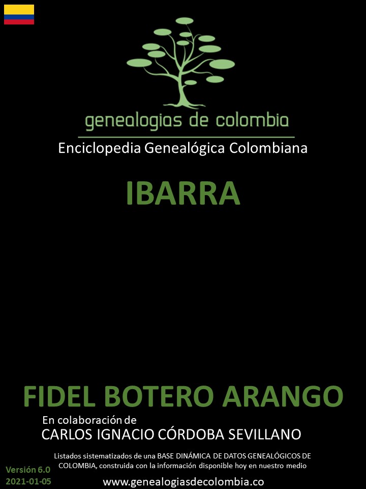 Genealogías De La Famila De Apellido IBARRA En Colombia